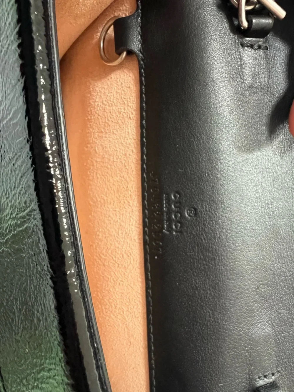 Gucci Mini Black Dionysus Suede Crossbody with Rhinestone Horsebit - Picture 5 of 6